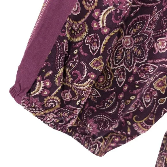 J. Jill Pink and Purple Bishop Sleeve Sundress - Picture 4 of 9